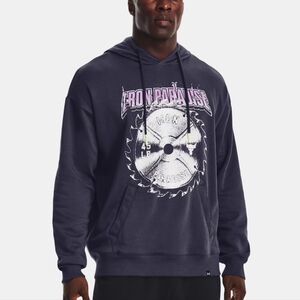 Under Armour Men's Project Rock Iron Paradise Fleece Disrupt Hoodie Large